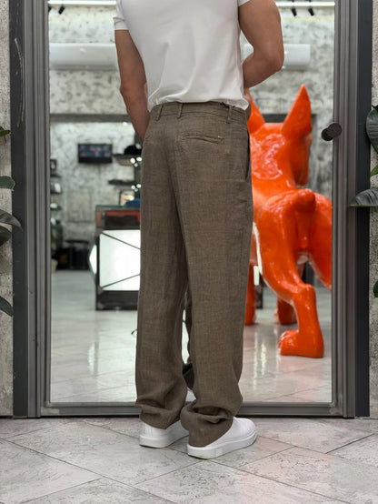 GIANNI LUPO LINEN REGULAR FIT TROUSER