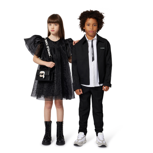 KARL LAGERFELD KIDS SMART TWILL TROUSER