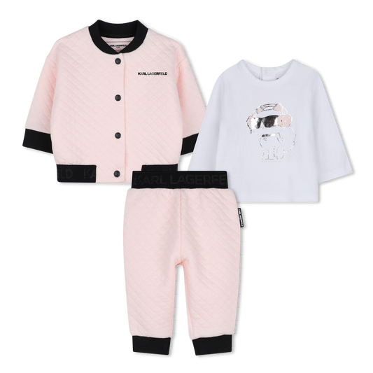 KARL LAGERFELD KIDS 3 PIECES JOGGING SET