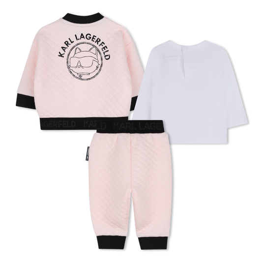 KARL LAGERFELD KIDS 3 PIECES JOGGING SET