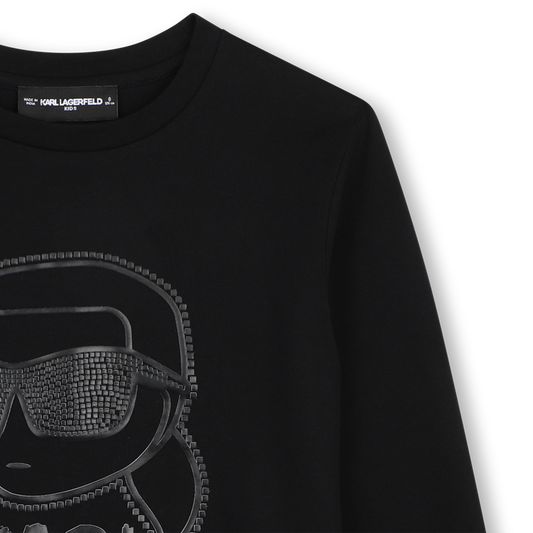 KARL LAGERFELD ICONIC LOGO LS T SHIRT