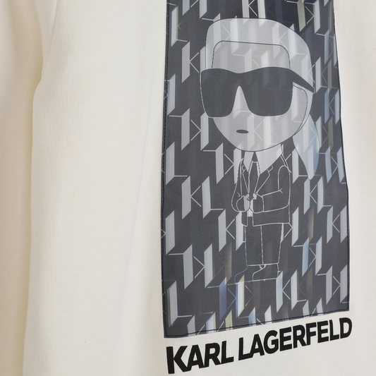 KARL LAGERFELD HEAVY COTTON JERSEY T SHIRT