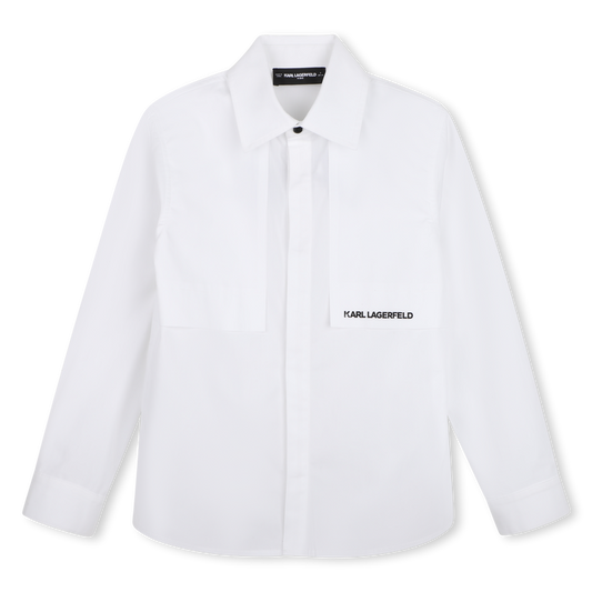 KARL LAGERFELD COTTON POPLIN SHIRT