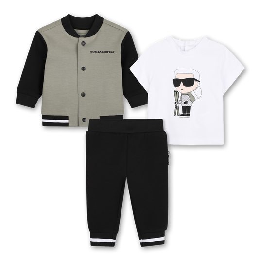 KARL LAGERFELD KIDS 3 PIECES TRACKSUIT