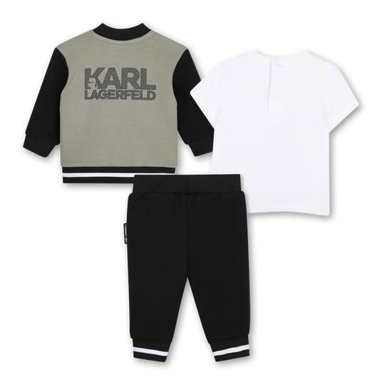 KARL LAGERFELD KIDS 3 PIECES TRACKSUIT