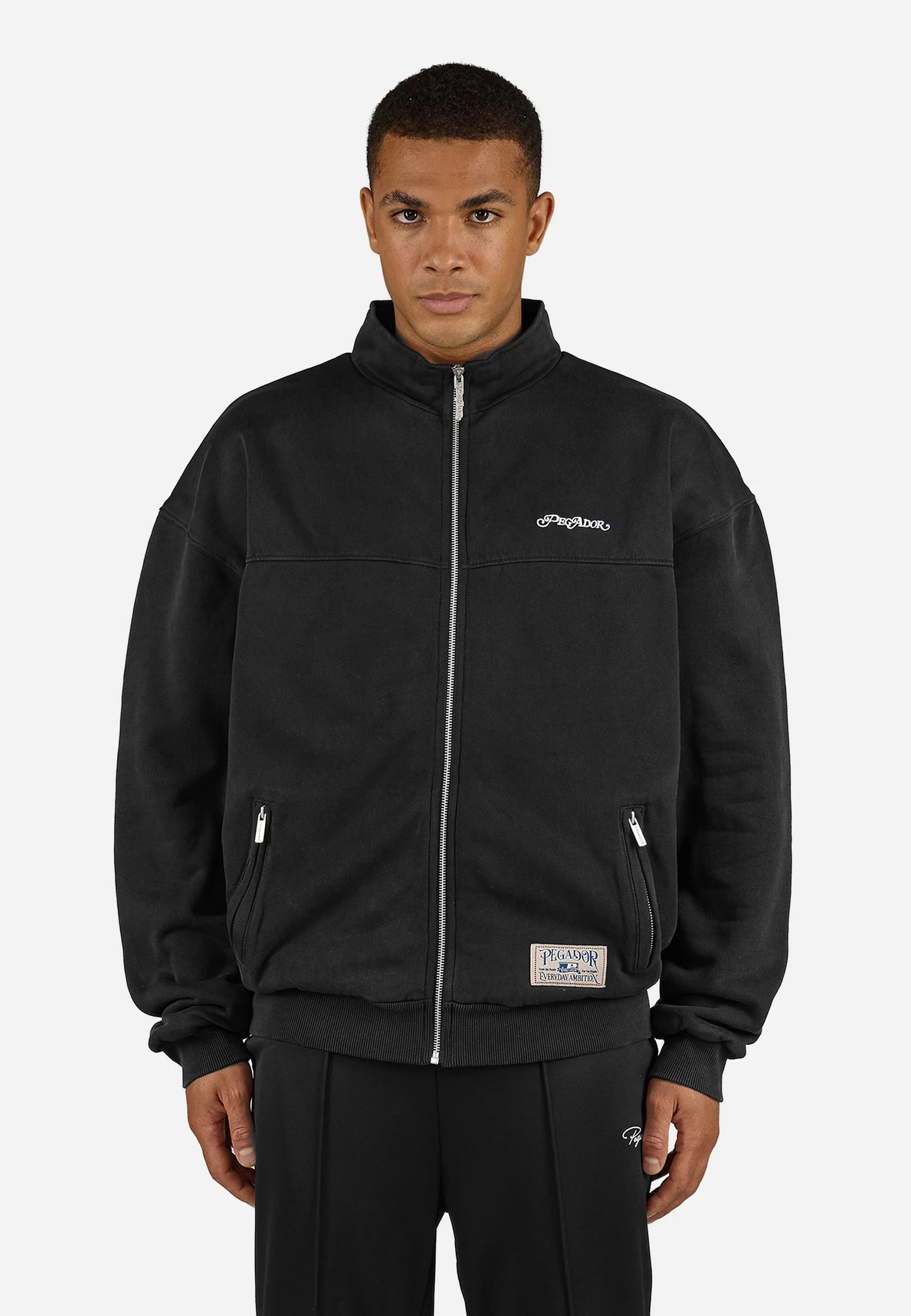 PEGADOR SHELBY DOUBLE LAYER SWEAT TRACK JACKET