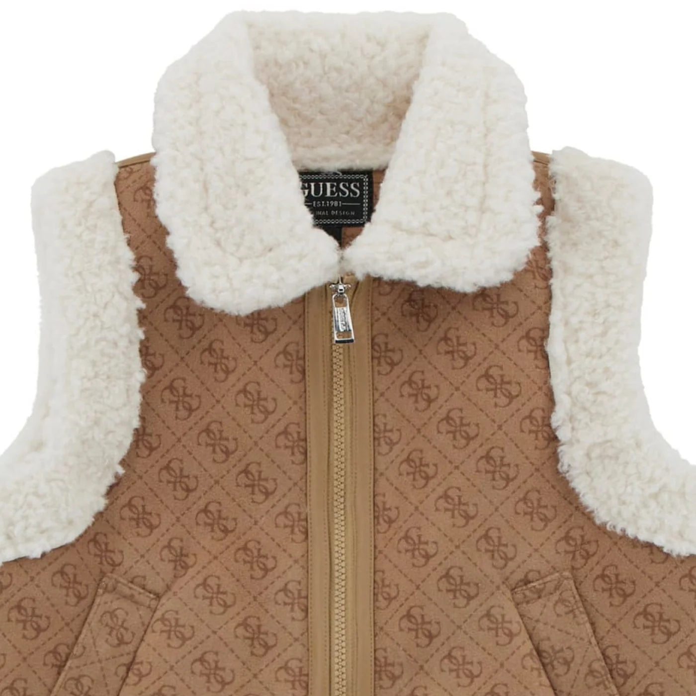 GUESS KIDS SHEEPSKIN VEST