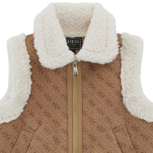 GUESS KIDS SHEEPSKIN VEST