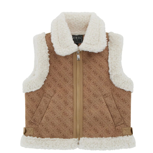 GUESS KIDS SHEEPSKIN VEST