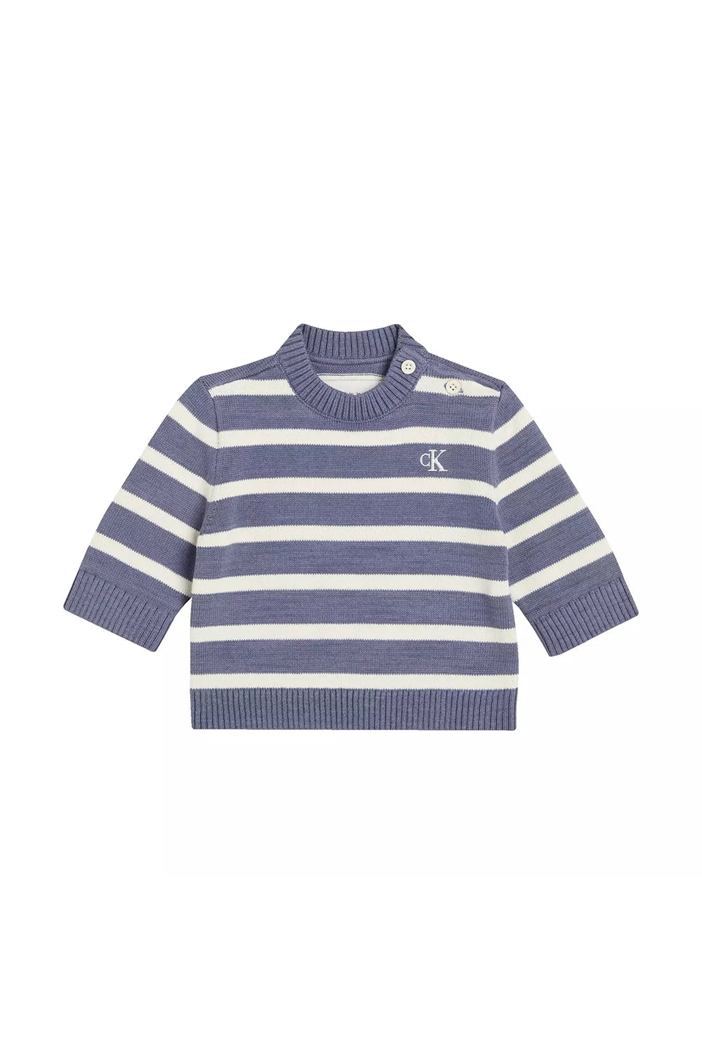 CALVIN KLEIN KIDS STRIPE COTTON SWEATER