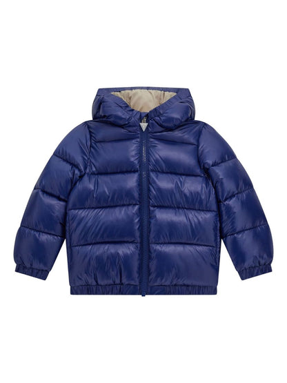 GUESS KIDS TRIANGLE LOGO PADDED JACKET