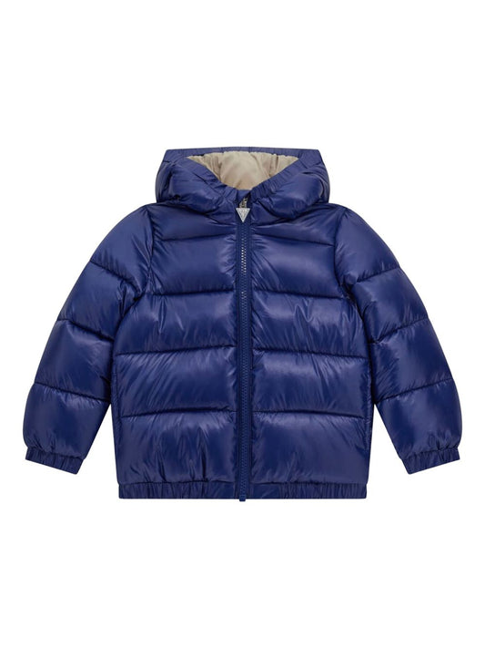 GUESS KIDS TRIANGLE LOGO PADDED JACKET