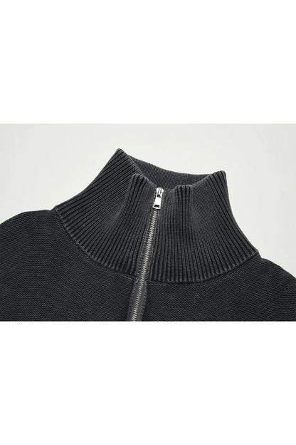 ACU ANARCHY HALF ZIP KNITTED SWEATER