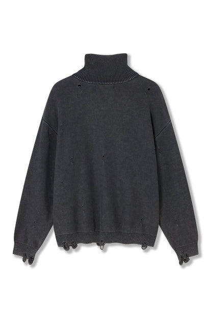 ACU ANARCHY HALF ZIP KNITTED SWEATER
