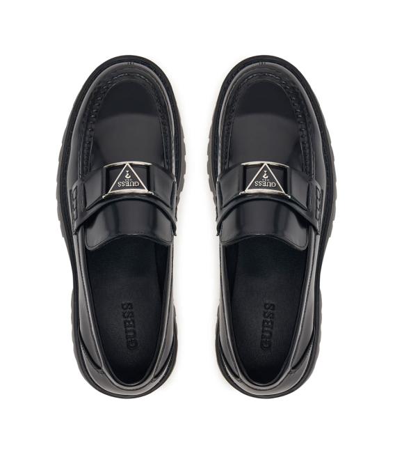 GUESS MAN GIRIZIA IV LEATHER LOAFERS