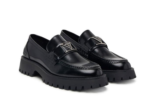 GUESS MAN GIRIZIA IV LEATHER LOAFERS