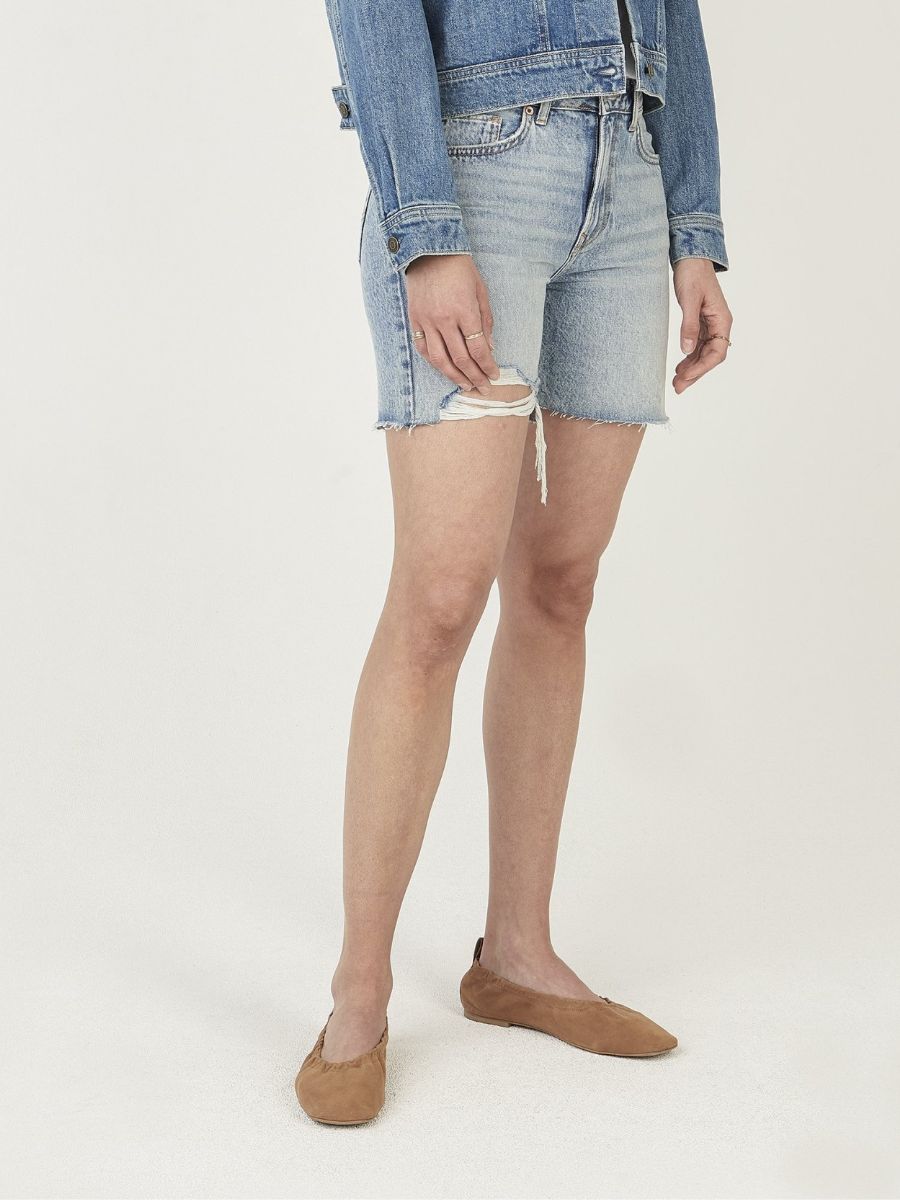 PEPE JEANS WOMAN MARY DESTROY DENIM SHORTS
