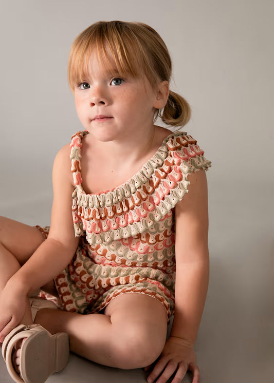 _MAYORAL ASSYMETRIC KNITTED SHORT SET