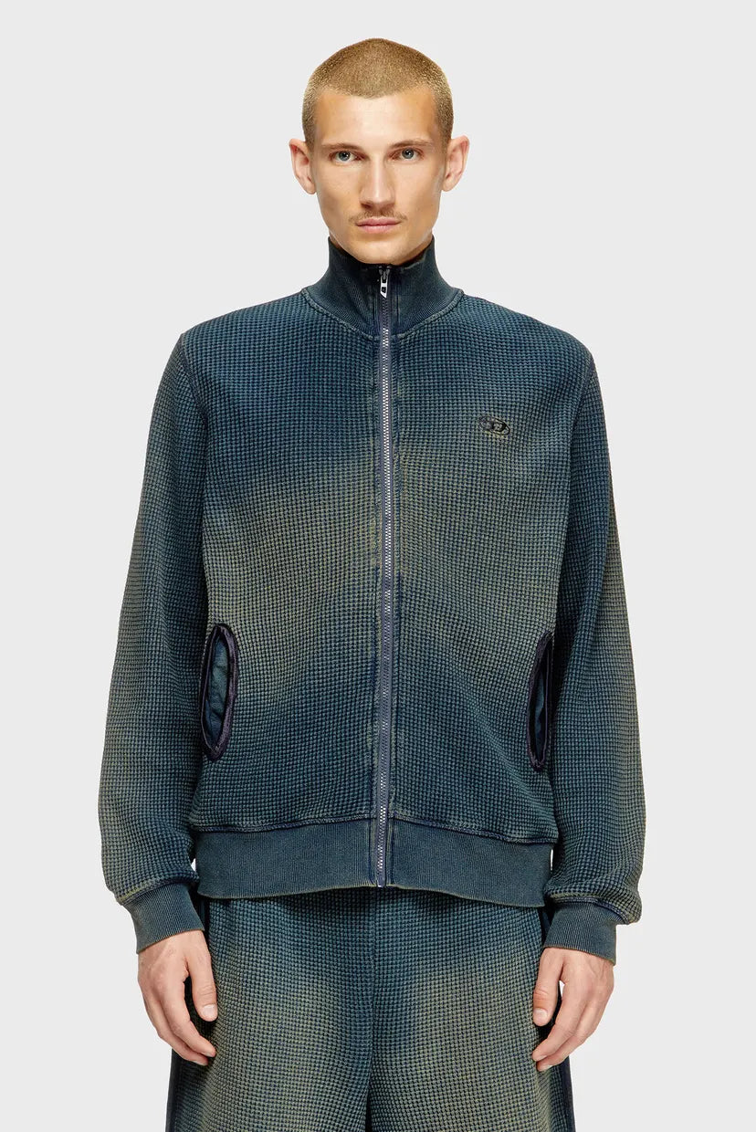 DIESEL S-WAFY-ZIP SWEATSHIRT