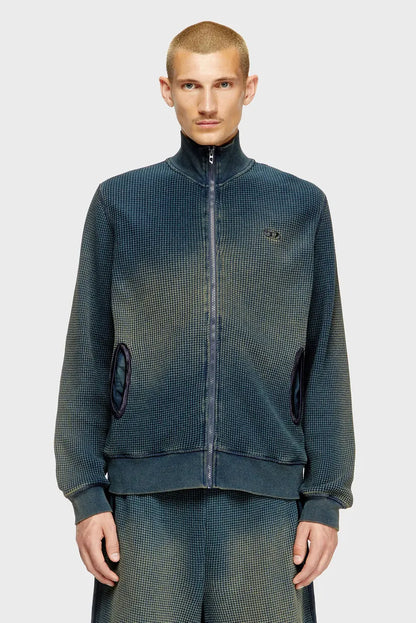 DIESEL S-WAFY-ZIP SWEATSHIRT