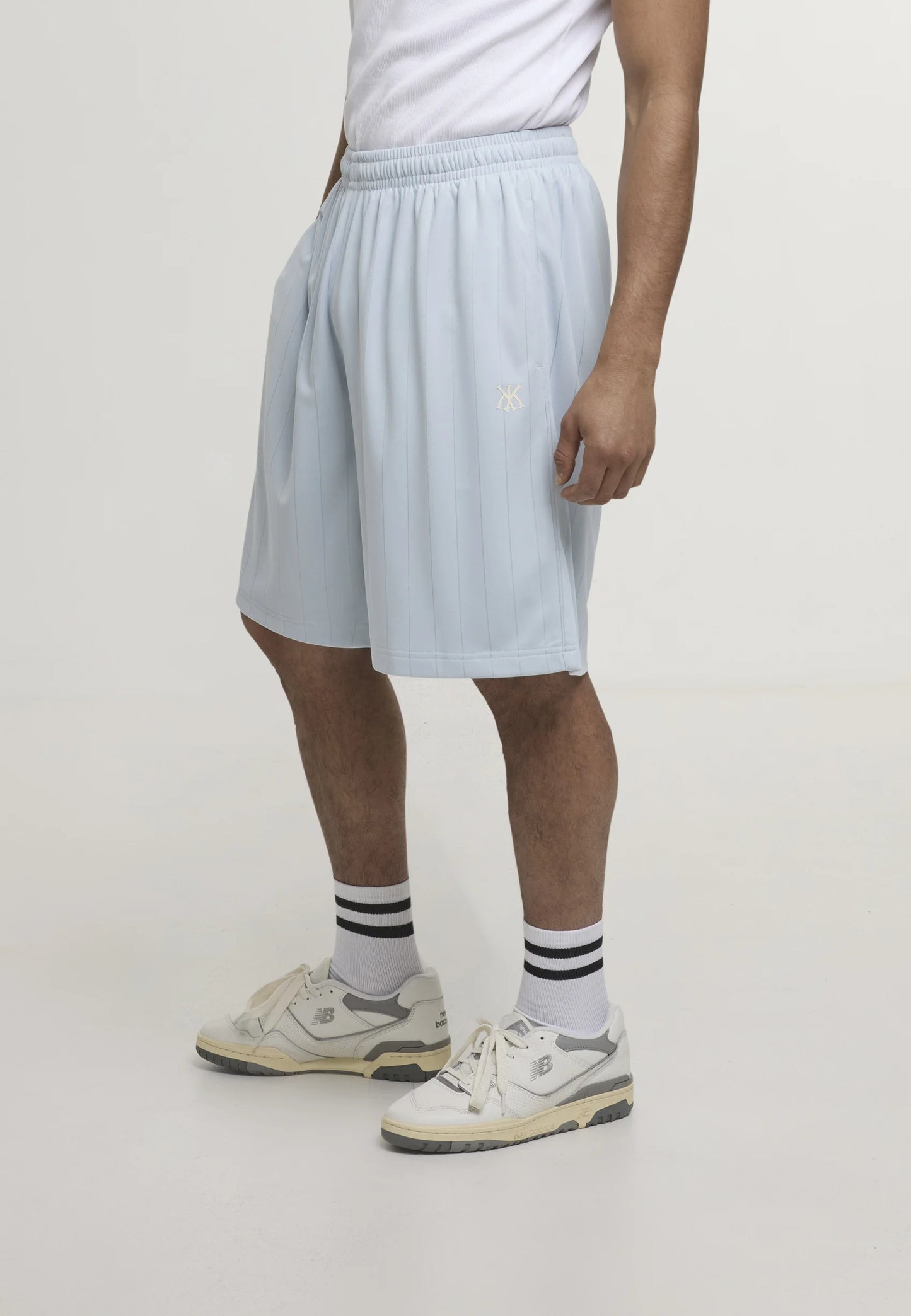 KARL KANI SHADOW PINSTRIPE SHORTS