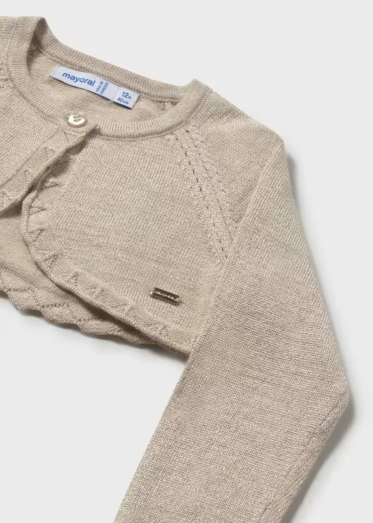 MAYORAL BASIC BOLERO KNITTED CARDIGAN
