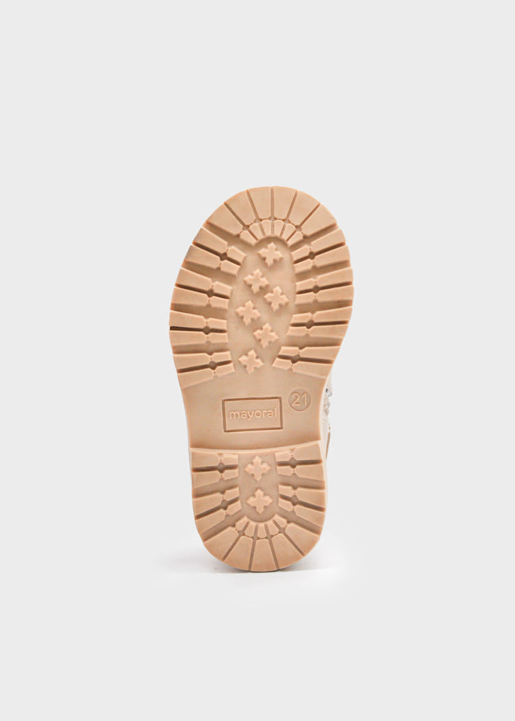 MAYORAL BABY BOOTS WITH KNITTED TOP