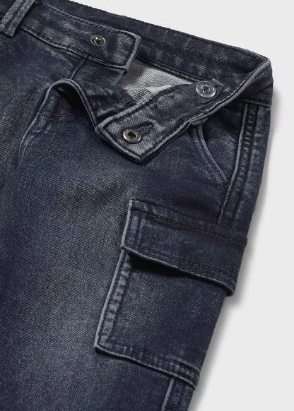 MAYORAL BABY SOFT DENIM CARGO PANTS