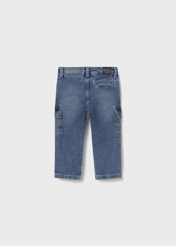 MAYORAL BABY SOFT DENIM CARGO PANTS
