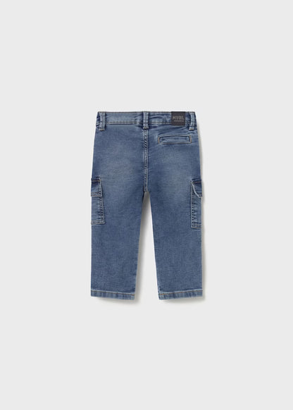 MAYORAL BABY SOFT DENIM CARGO PANTS