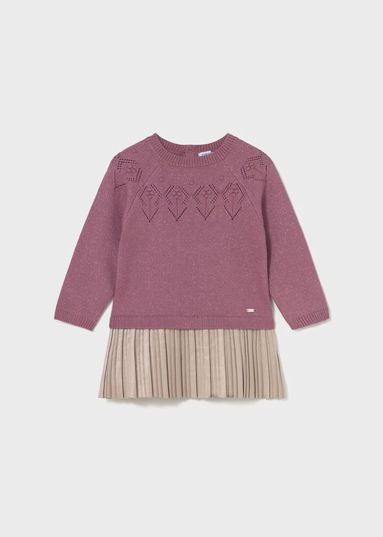 MAYORAL BABY COMBINED KNITTED DRESS