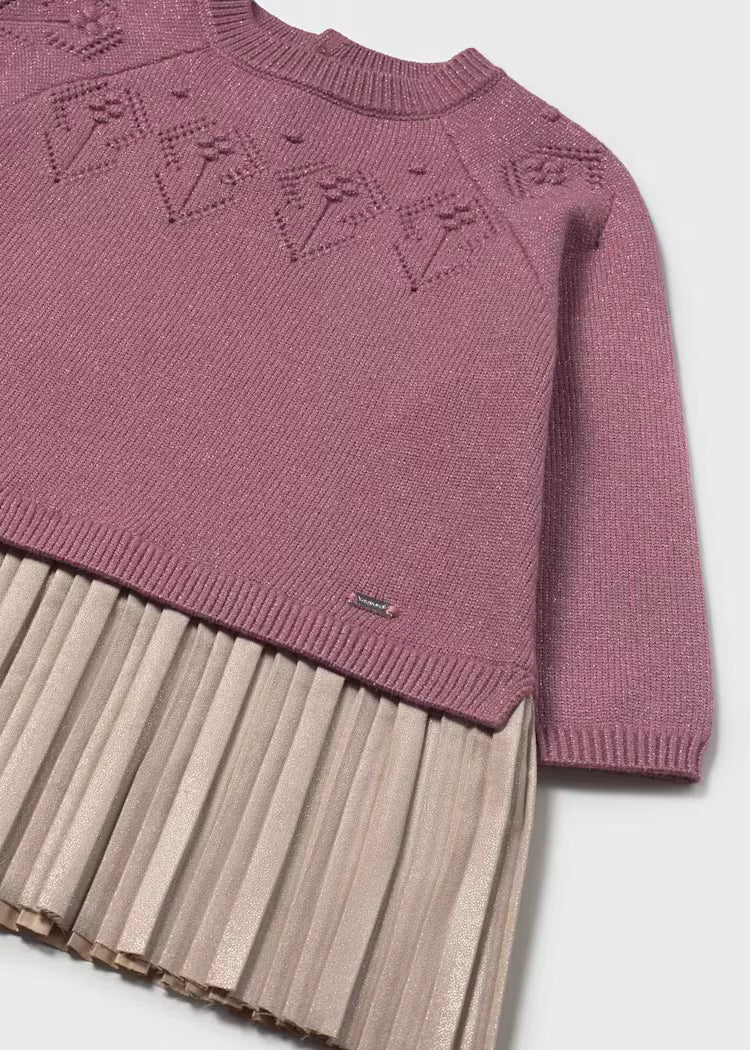 MAYORAL BABY COMBINED KNITTED DRESS