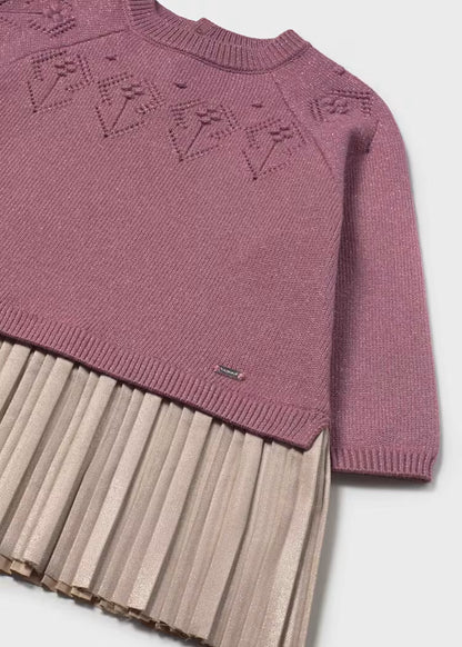 MAYORAL BABY COMBINED KNITTED DRESS