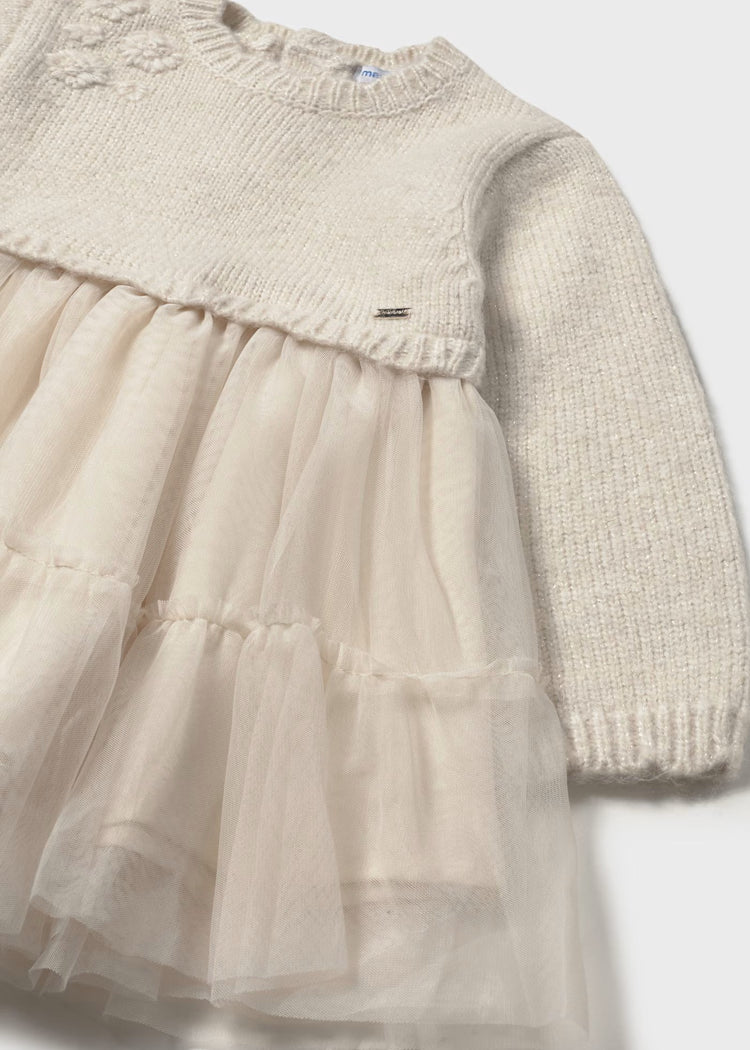 MAYORAL BABY COMPINED KNITTED DRESS
