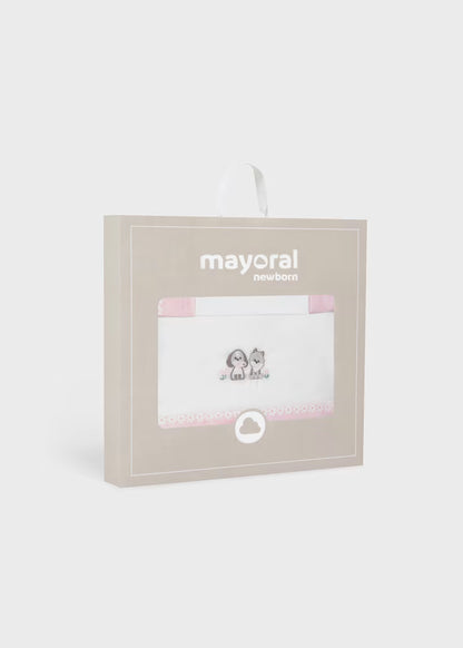 MAYORAL BABY COT SHEET SET
