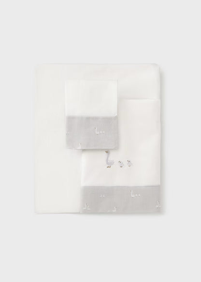 MAYORAL BABY COT SHEET SET