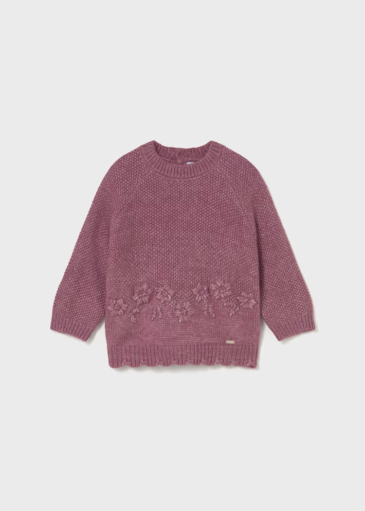 MAYORAL BABY EMBROIDERED FLOWER JUMPER