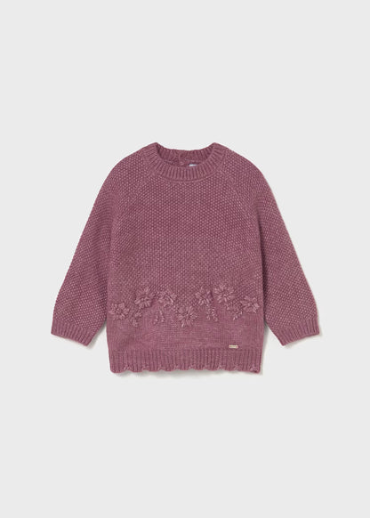 MAYORAL BABY EMBROIDERED FLOWER JUMPER