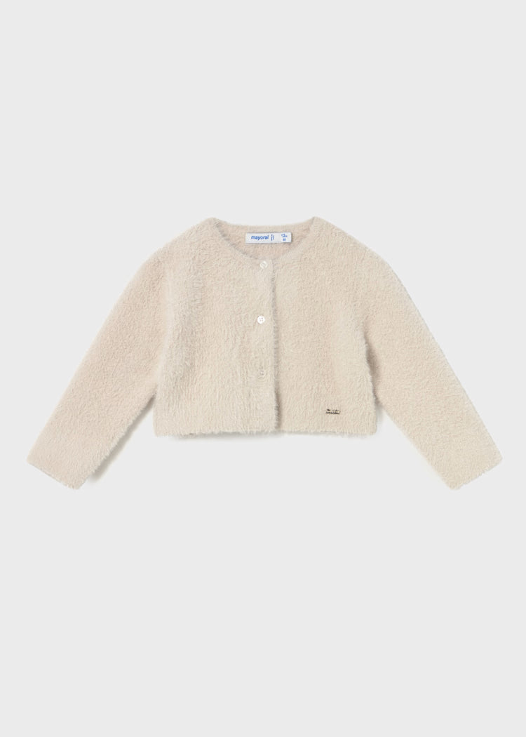 MAYORAL BABY FLUFFY KNITTED CARDIGAN