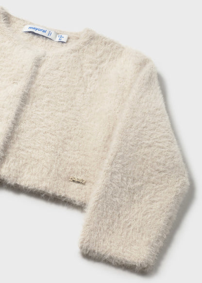 MAYORAL BABY FLUFFY KNITTED CARDIGAN