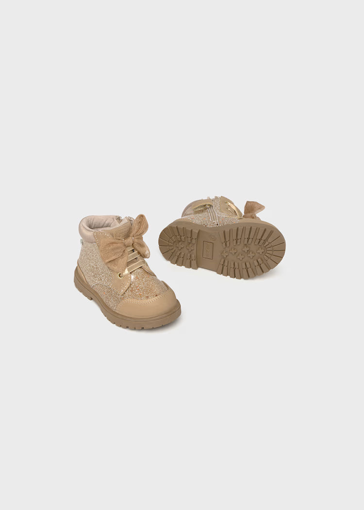 MAYORAL BABY GLITTER BIKER BOOTS