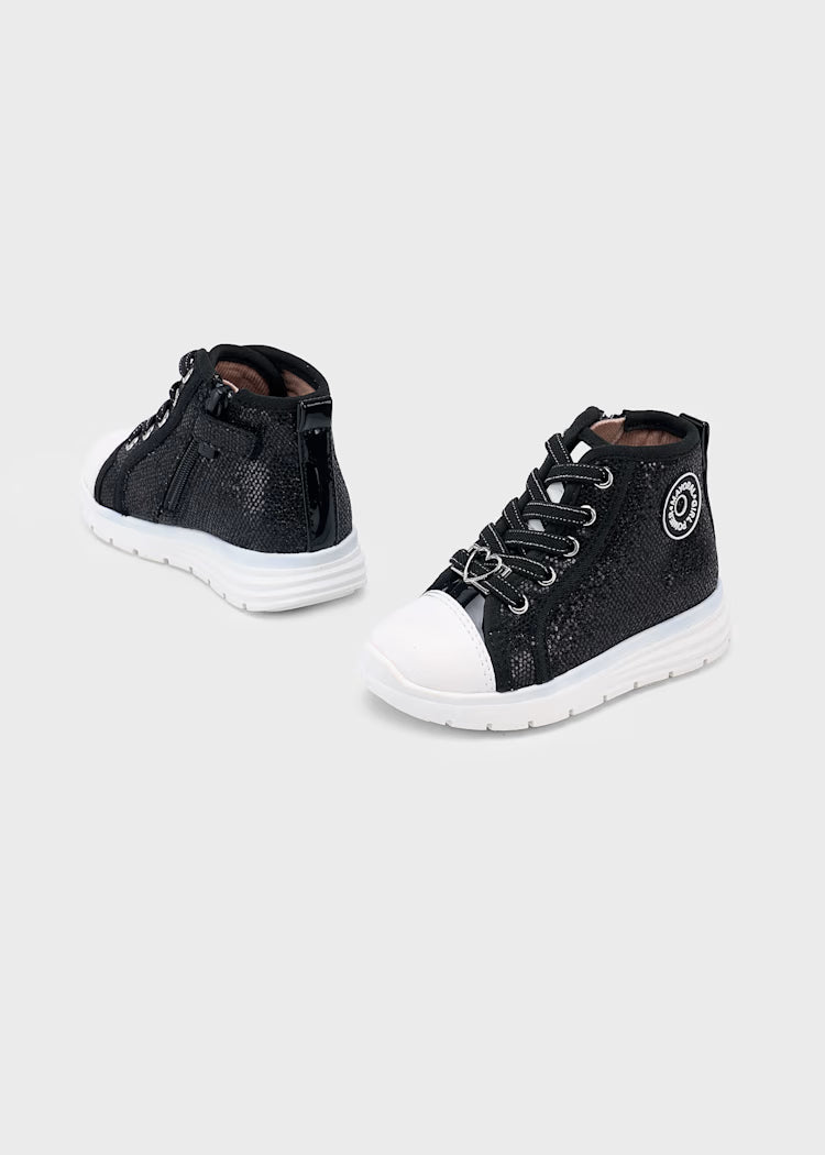 MAYORAL BABY GLITTER THICK SOLE SHOE