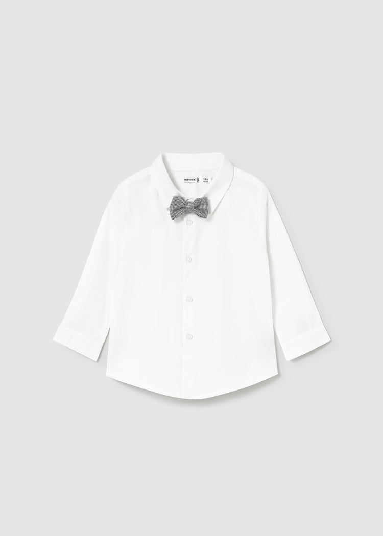 MAYORAL BABY SHIRT WITH BOWTIE