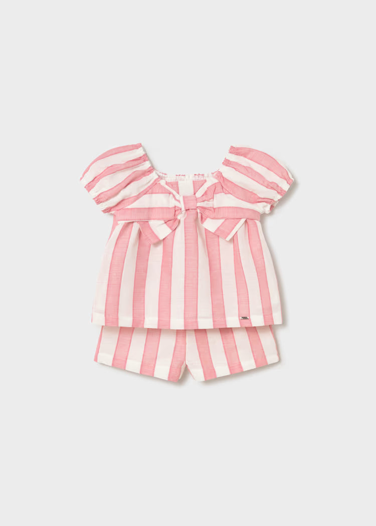 MAYORAL BABY STRIPED TROUSERS AND BLOUSE SET