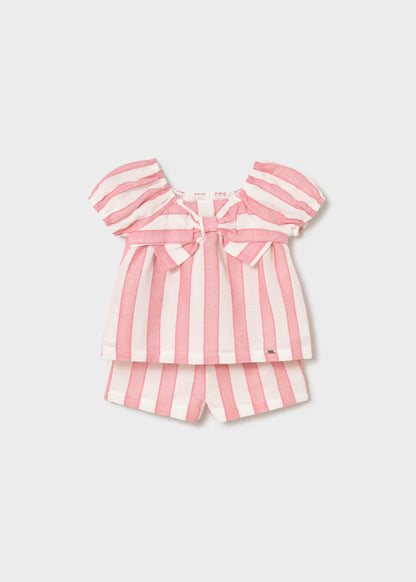 MAYORAL BABY STRIPED TROUSERS AND BLOUSE SET