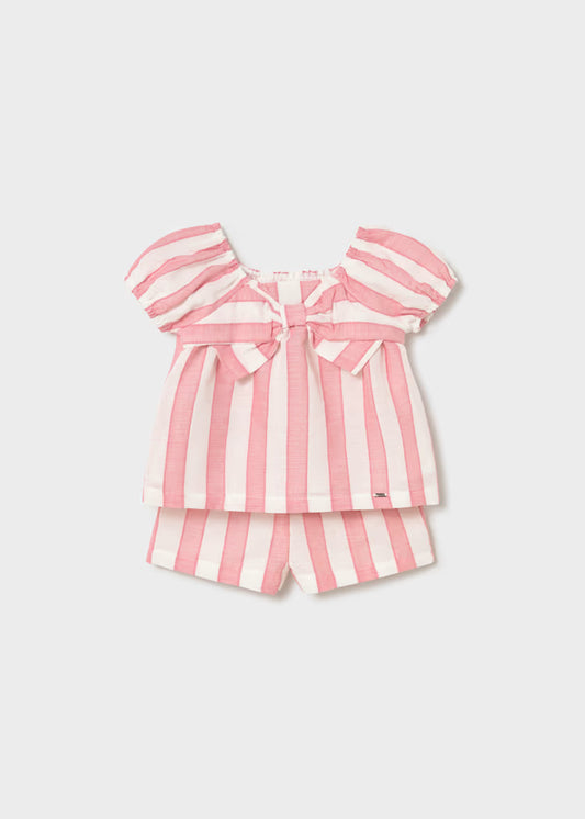 MAYORAL BABY STRIPED TROUSERS AND BLOUSE SET