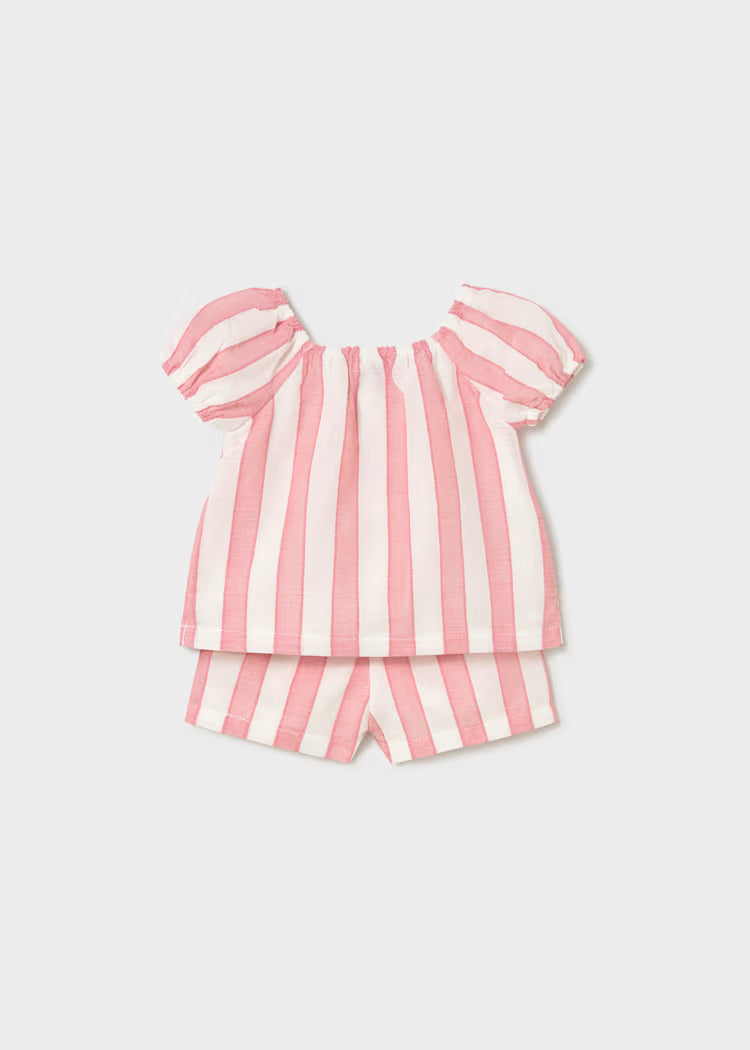 MAYORAL BABY STRIPED TROUSERS AND BLOUSE SET