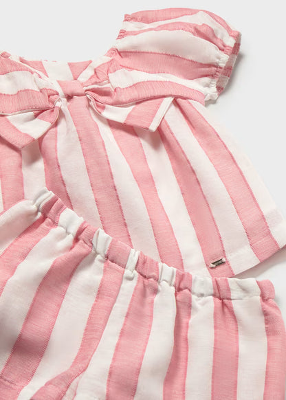 MAYORAL BABY STRIPED TROUSERS AND BLOUSE SET