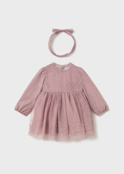MAYORAL BABY TULLE CEREMONY SET WITH HEADBAND