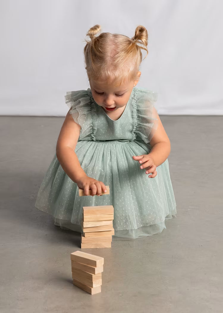 MAYORAL BABY TULLE DRESS WITH HEADBAND